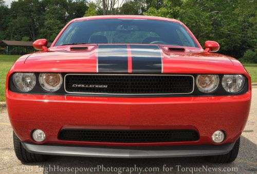 The front of the 2011 Dodge Challenger V6 Rallye