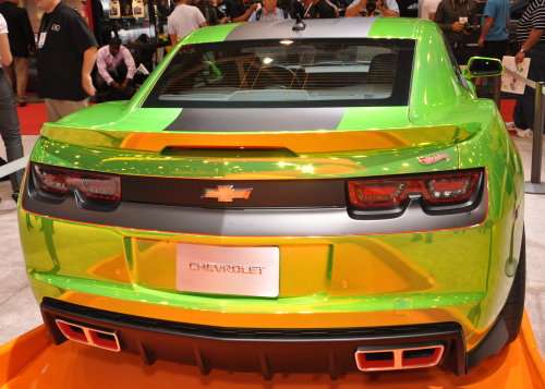 The back end of the 2011 Camaro Hot Wheels Concept at SEMA