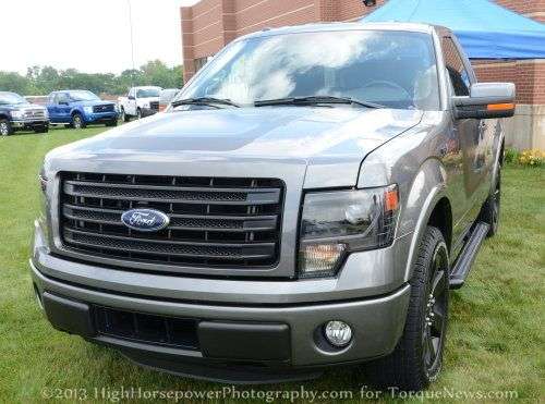 The front end of the 2014 Ford F150 Tremor Sport Truck