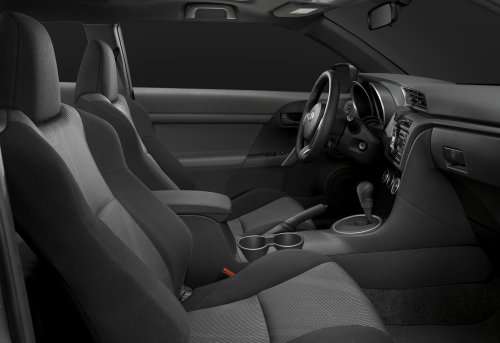 The front seating area of the 2012 Scion tC
