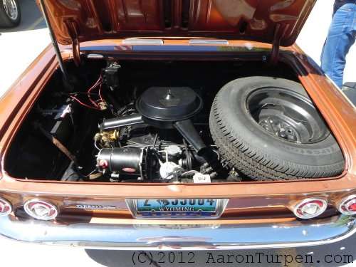 1964 Chevrolet Corvair convertible engine compartment