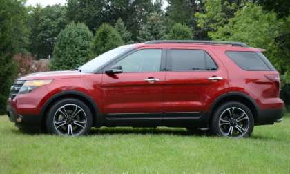 The side profile of the 2013 Ford Explorer Sport