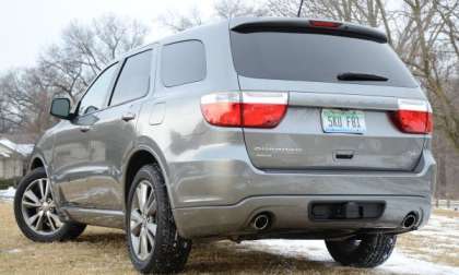 The rear end of the 2013 Dodge Durango R/T
