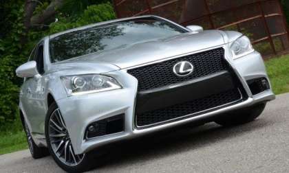 The front end of the 2013 Lexus LS460 F Sport AWD