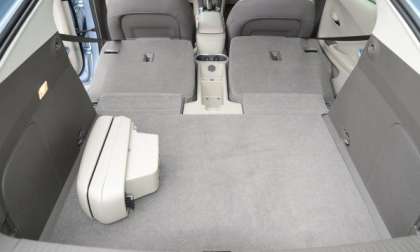 The rear cargo area of the 2013 Chevrolet Volt