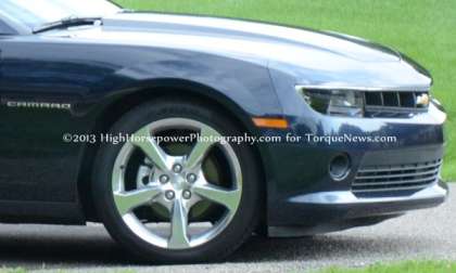 A Close up Shot of the Front End of the 2014 Chevrolet Camaro V6 Convertible