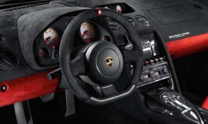 The dash of the Lamborghini Gallardo LP 570-4 Squadra Corse