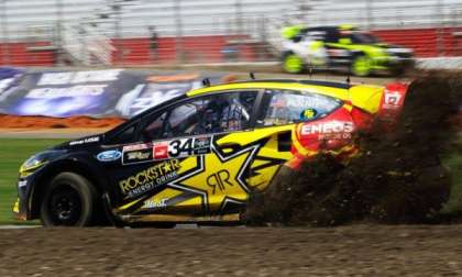 Ford Racing Image of Tanner Foust from the 2013 Global RallyCross Atlanta Race