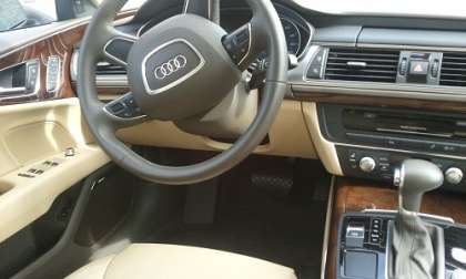 2012 Audi A7 interior driver's view