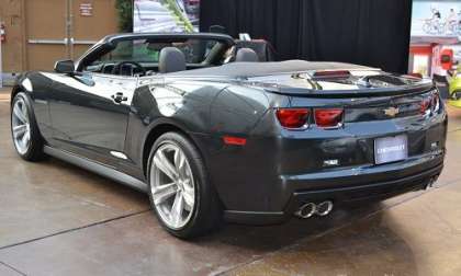 The rear end of the new 2012 Chevrolet Camaro ZL1 Convertible 