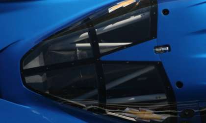 The split window design of the 2012 Chevrolet Corvette Daytona Prototype