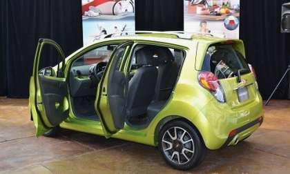 A look at the 2012 Chevy Spark with the doors open