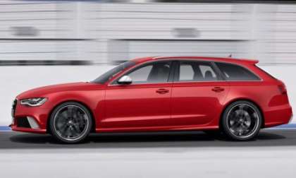 The side profile of the new 2013 Audi RS6 Avant 