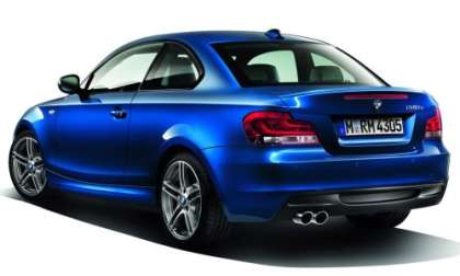 The rear end of the 2013 BMW 135is Coupe