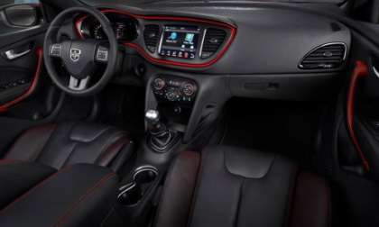 The interior of the 2013 Dodge Dart R/T