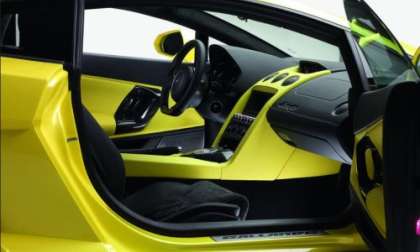 The interior of the 2013 Lamborghini Gallardo LP560-4