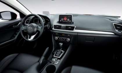 The interior of the 2014 Mazda3