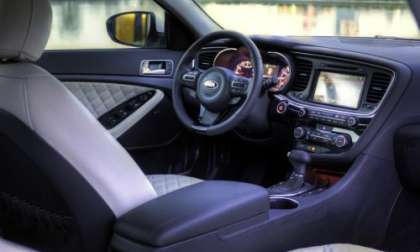 The interior of the 2014 Kia Optima SX-Limited