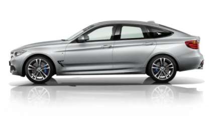 The side profile of the 2014 BMW 3 Series Gran Turismo