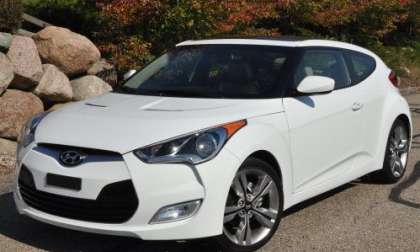 The front of the 2012 Hyundai Veloster
