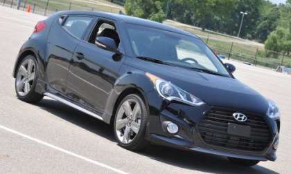 A side shot of the 2012 Hyundai Veloster Turbo