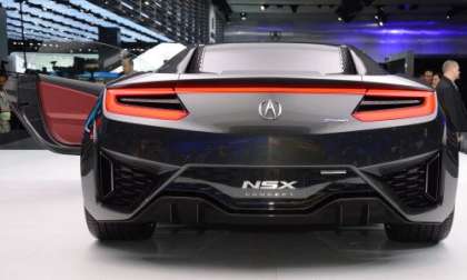 The rear end of the 2013 Acura NSX Concept
