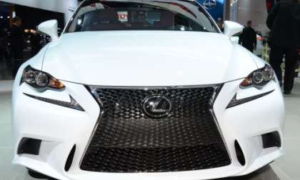 The front end of the 2014 Lexus IS350 F Sport