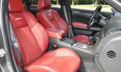 The front seats of the 2012 Chrysler 300C SRT8