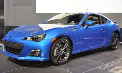 A look at the production Subaru BRZ from the front corner