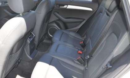 The rear seating area of the 2012 Audi Q5 3.2 Prestige 