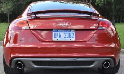 The rear end of the 2012 Audi TT 2.0 TFSI Quattro Coupe