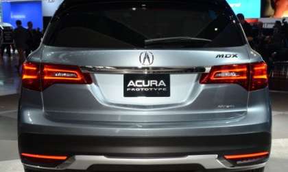 The rear end of the 2014 Acura MDX Prototype