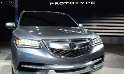The front end of the 2014 Acura MDX Prototype
