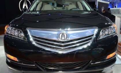 The front end of the new 2014 Acura RLX 