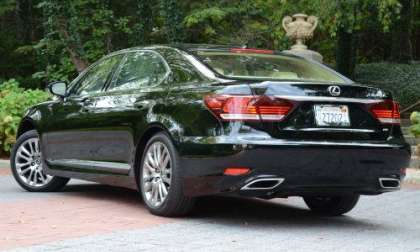 The back end of the 2013 Lexus LS460L AWD