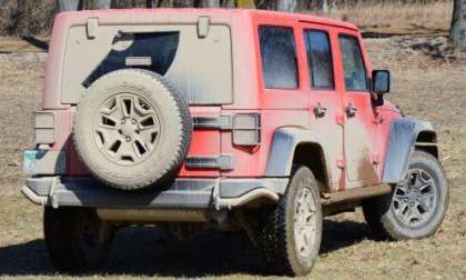 The rear end of the 2013 Jeep Wrangler Unlimited Moab Edition