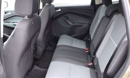 The rear seats of the 2013 Ford Escape SE