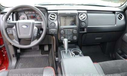 The dash of the 2013 Ford F150 FX4