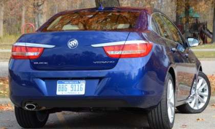 The back end of the 2013 Buick Verano
