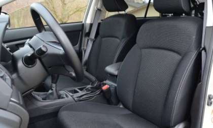The front seats of the 2013 Subaru XV Crosstrek Premium