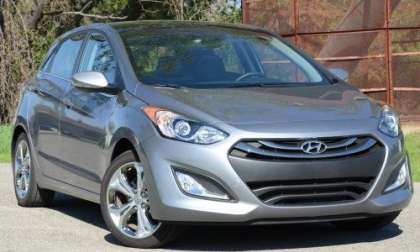 The front end of the 2013 Hyundai Elantra GT