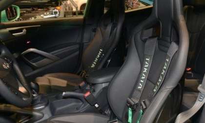 The interior of the JP Edition 2013 Hyundai Veloster Turbo