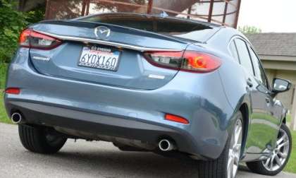 The rear end of the 2014 Mazda6 Grand Touring