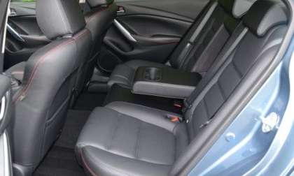 The rear seats of the 2014 Mazda6 Grand Touring