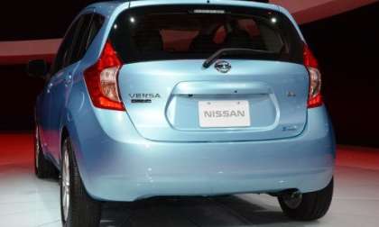 The back end of the Nissan Versa Note