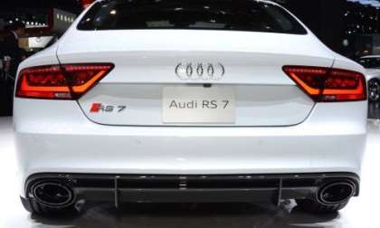 The rear end of the 2014 Audi RS7