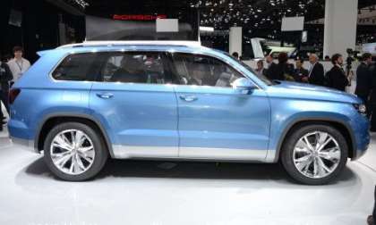 The side profile of the Volkswagen CrossBlue