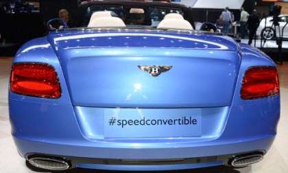 The back end of the 2013 Bentley Continental GT Speed Convertible