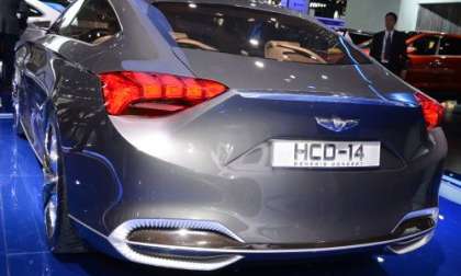 The back end of the Hyundai HCD-14 Genesis Concept 