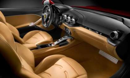 The interior of the Ferrari F12 Berlinetta